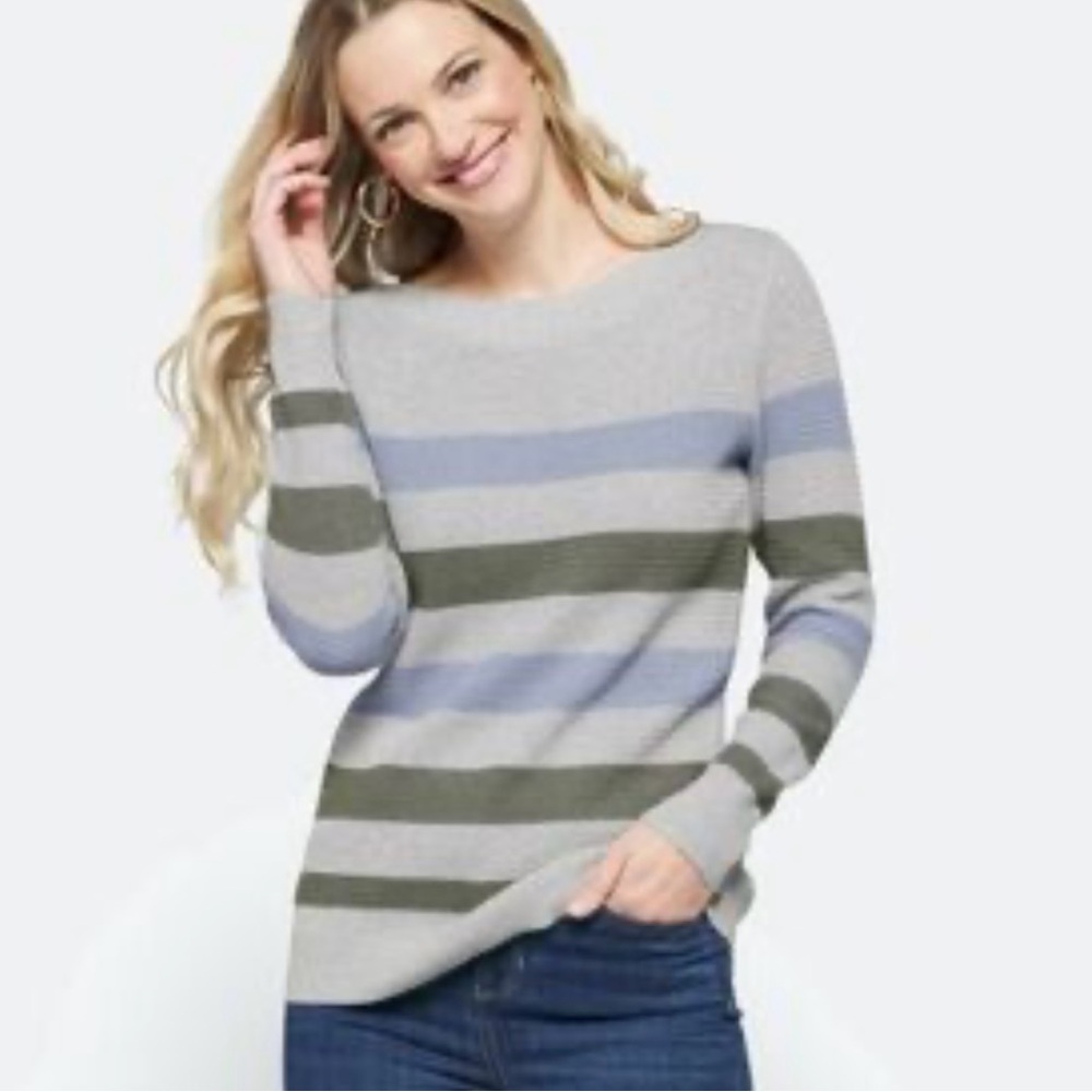 NWT, Market & Spruce Striped Pullover Sweater, Sz. XXL